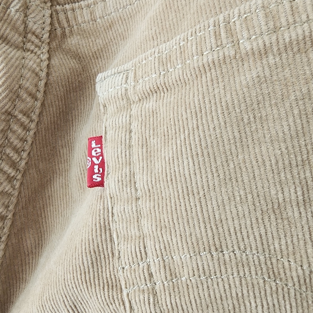 Levi’s 726 High Rise Flare Corduroy Pants Travertine Tan NWT 29x30 - Picture 8 of 9